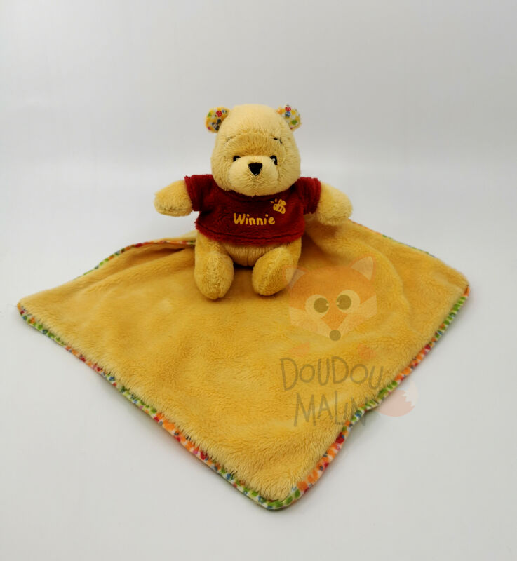  - winnie pooh - plush + comforter yellow red 25 cm 